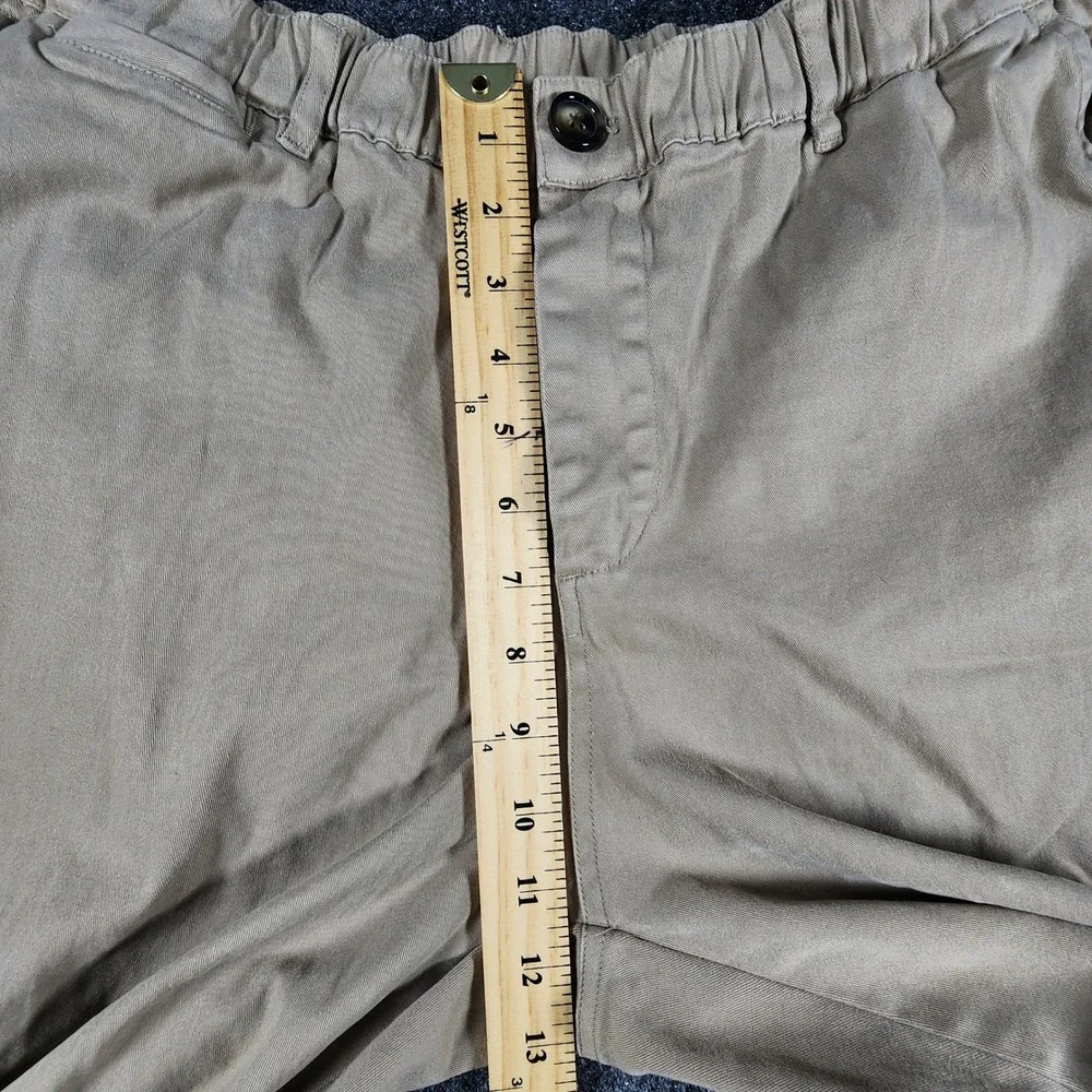 Cove Chino Pants Mens 34x30 Tan Khaki Elastic Waist Cotton Stretch Trousers